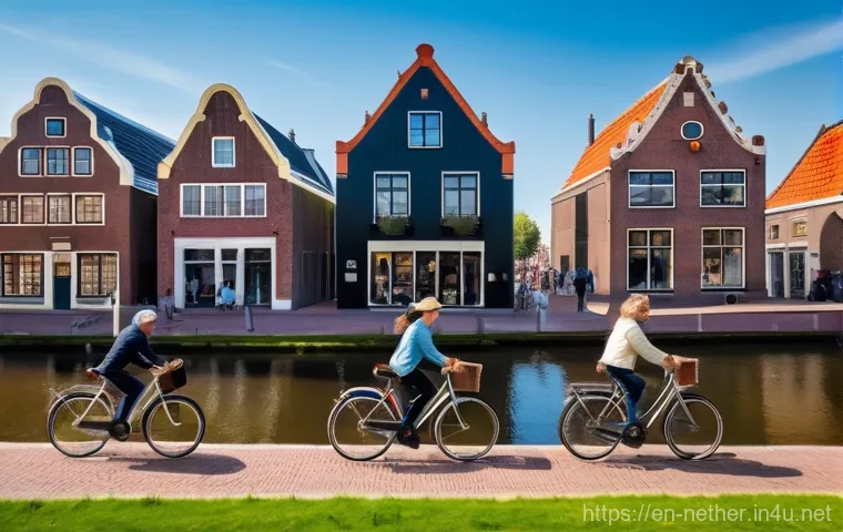 네덜란드에서 집 구하는 방법 - **Prompt:** A brightly lit, clean, and modern Dutch apartment interior during a viewing. A well-dres...