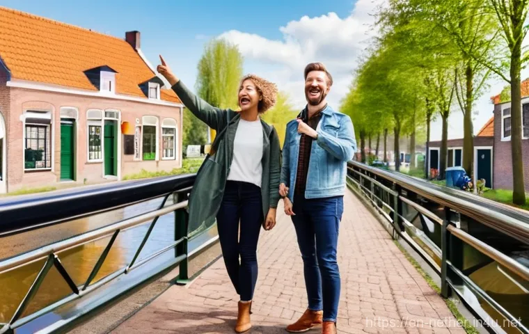 네덜란드 기차 패스 종류 비교 - **Prompt 1: Seamless OV-chipkaart Experience**
    A smiling young female tourist in her late 20s, d...