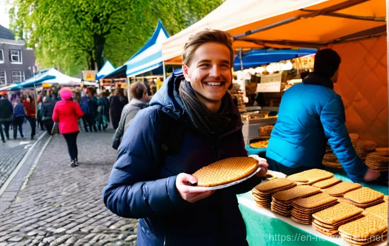 네덜란드 여행 경비 절약하는 법 - A cheerful young woman, dressed in a stylish yet modest long-sleeved top and comfortable jeans, cycl...